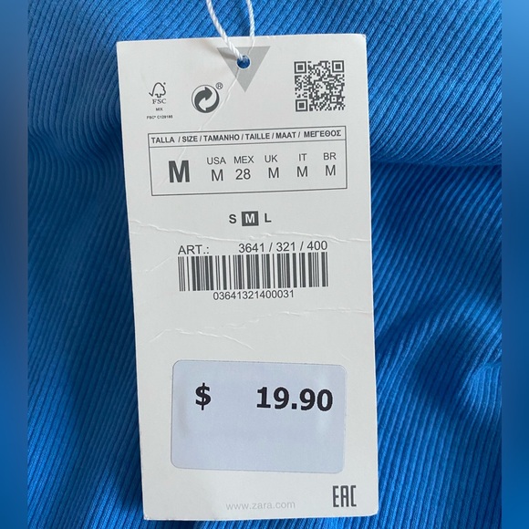 Zara Ruched Rib Skirt - Picture 3 of 5